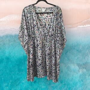 Profile by Gottex mesh floral print swimsuit coverup, small